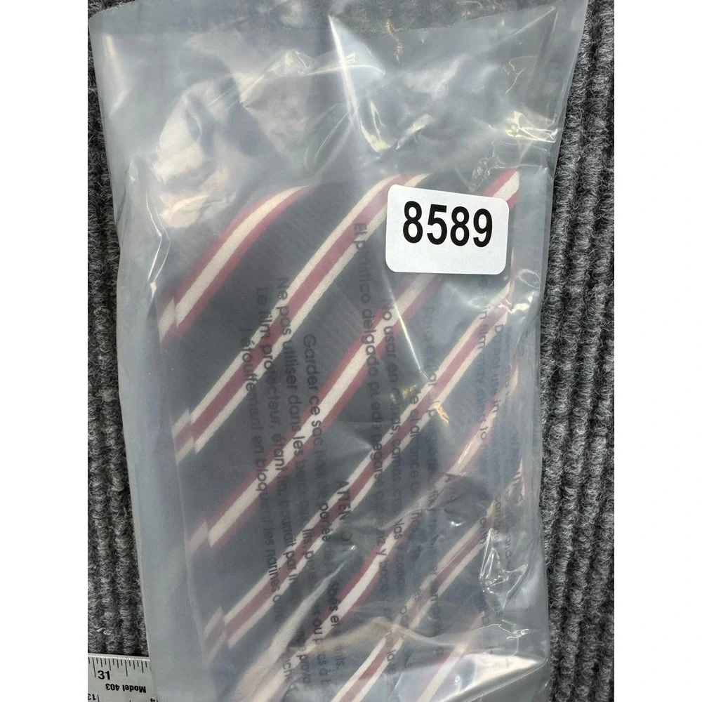 Donald Trump Signature Tie Men Silk Striped Black White Red Power Standard